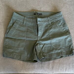 Prana Olive Green Utility Shorts